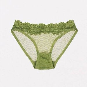 NWT LONELY LABEL Bonnie Brief Green Panties Medium
